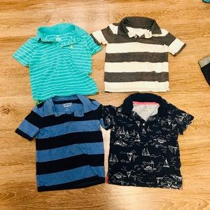 Bundle of 4 size 3T Collard Polos
